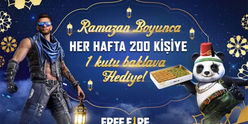 Free Fire Ramazan ayında oyunculara 1 ton baklava dağıtacak